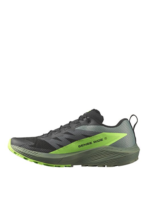 Salomon Siyah - Yeşil Koşu Ayakkabısı L47311100_SENSE RIDE 5 2