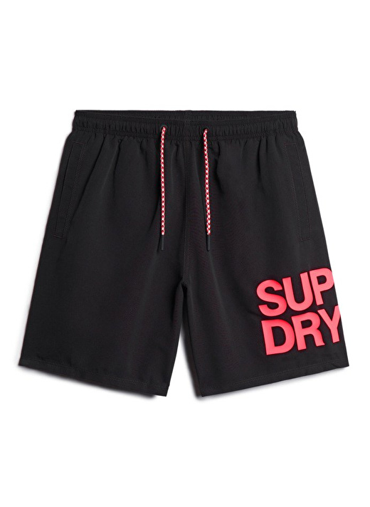 Superdry Siyah Erkek Şort Mayo M3010228A02A_SPORTSWEAR LOGO 17 SW 3