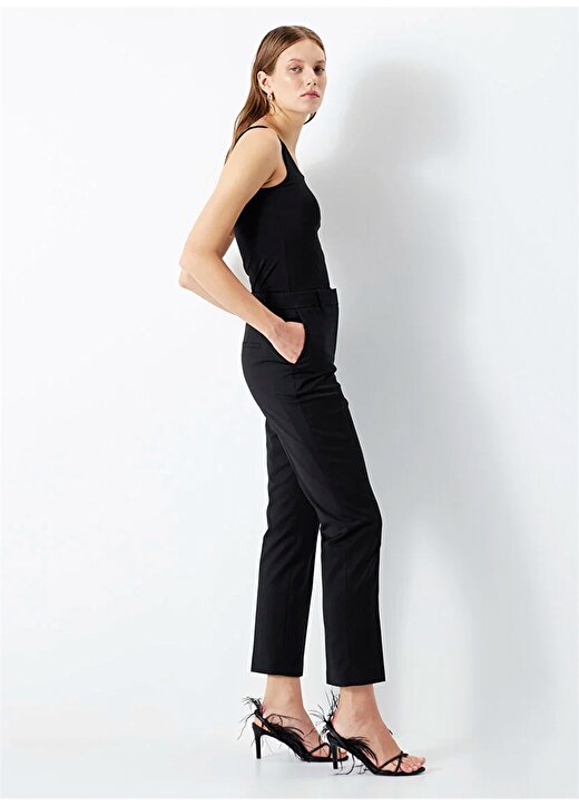 İpekyol Yüksek Bel Normal Siyah Kadın Pantolon IS1240003125001 2