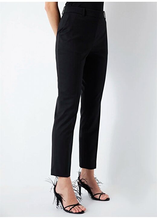 İpekyol Yüksek Bel Normal Siyah Kadın Pantolon IS1240003125001 3