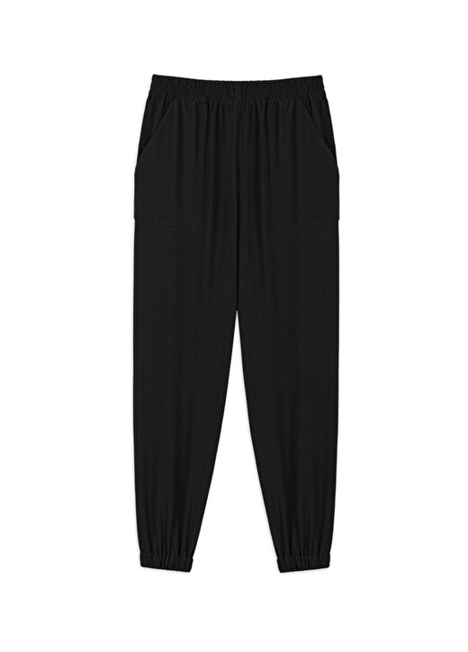 Twist Orta Bel Normal Siyah Kadın Pantolon TS1240028004001 2