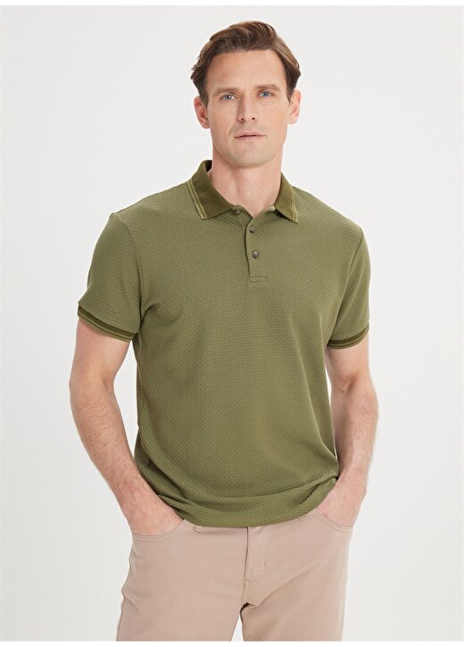 Altınyıldız Classics Haki Erkek Polo T-Shirt 4A4824200030 3