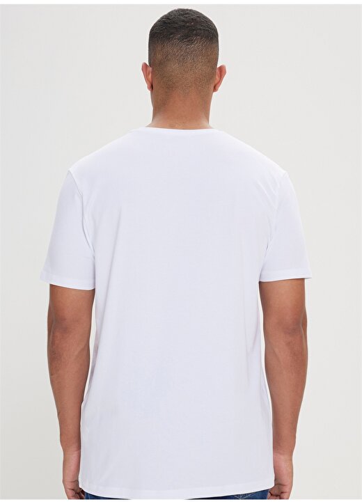 Altınyıldız Classics Beyaz Erkek T-Shirt 4A4824200037 4