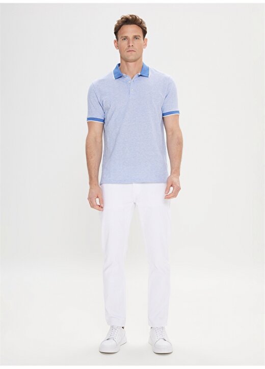 Altınyıldız Classics Mavi Erkek Polo T-Shirt 4A4824200026 2