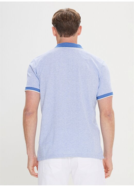 Altınyıldız Classics Mavi Erkek Polo T-Shirt 4A4824200026 4