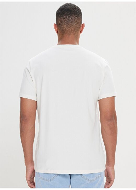 Altınyıldız Classics Beyaz Erkek T-Shirt 4A4824200059 4