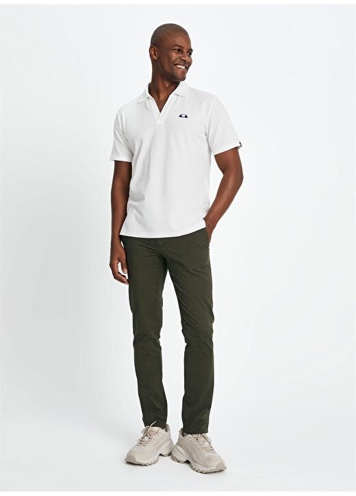 Ellesse Kırık Beyaz Erkek Standart Fit Polo T-Shirt EM146-OF 1