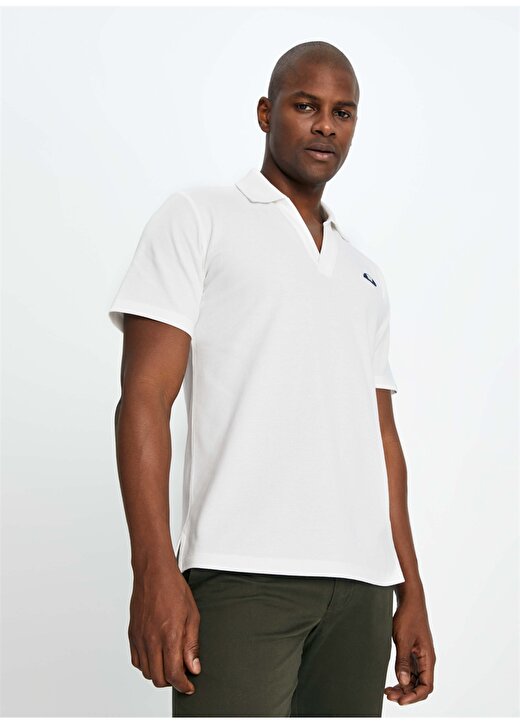 Ellesse Kırık Beyaz Erkek Standart Fit Polo T-Shirt EM146-OF 3