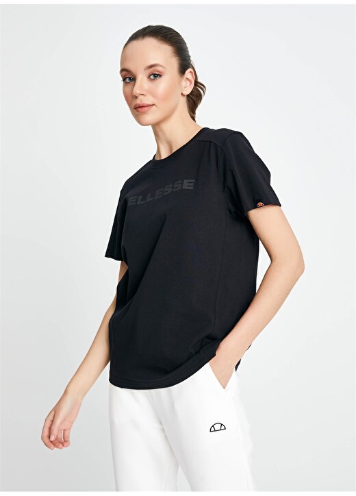 Ellesse Siyah Bisiklet Yaka Kadın T-Shirt EF156-BK 2