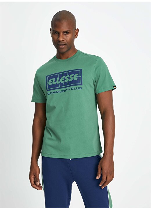 Ellesse Yeşil Erkek Bisiklet Yaka T-Shirt EM160-GRN 1
