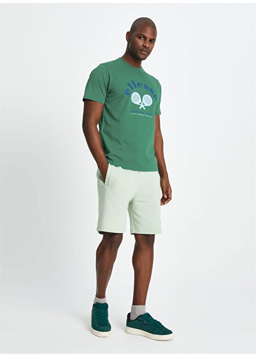 Ellesse Yeşil Bisiklet Yaka T-Shirt EM183-GRN 3