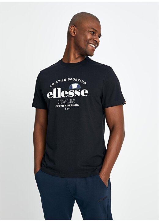 Ellesse Siyah Erkek Bisiklet Yaka T-Shirt EM141-BK 1