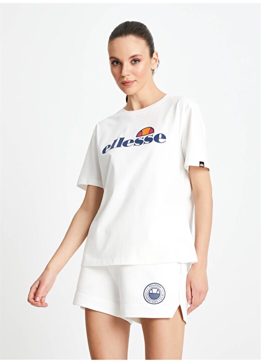 Ellesse Beyaz Kadın Bisiklet Yaka T-Shirt F020-1-WT 3