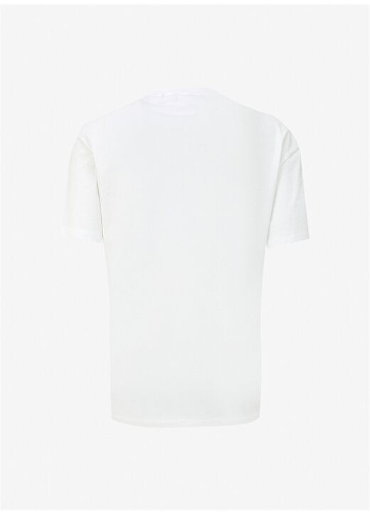 Ellesse Kırık Beyaz Erkek Bisiklet Yaka Normal Kalıp T-Shirt EM162-OF 2