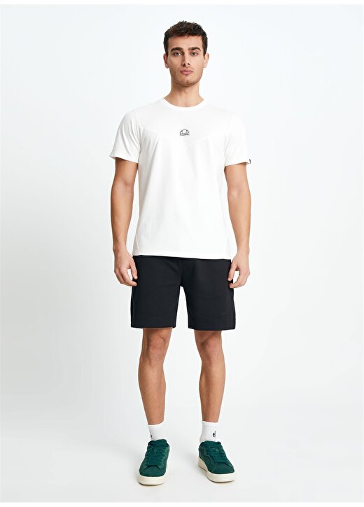 Ellesse Kırık Beyaz Erkek Bisiklet Yaka T-Shirt EM179-OF 4