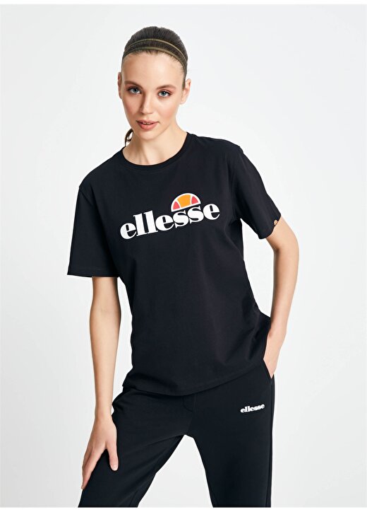 Ellesse Siyah Kadın Bisiklet Yaka T-Shirt F020-1-BK 1