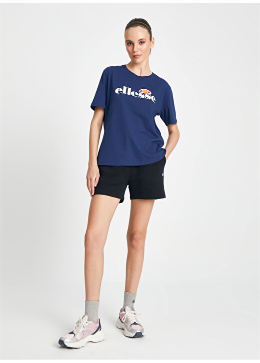 Ellesse Lacivert Kadın Bisiklet Yaka T-Shirt F020-1-NV 3