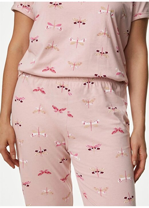 Marks & Spencer Düz Açık Pembe Kadın Pijama Takımı 4578F 3