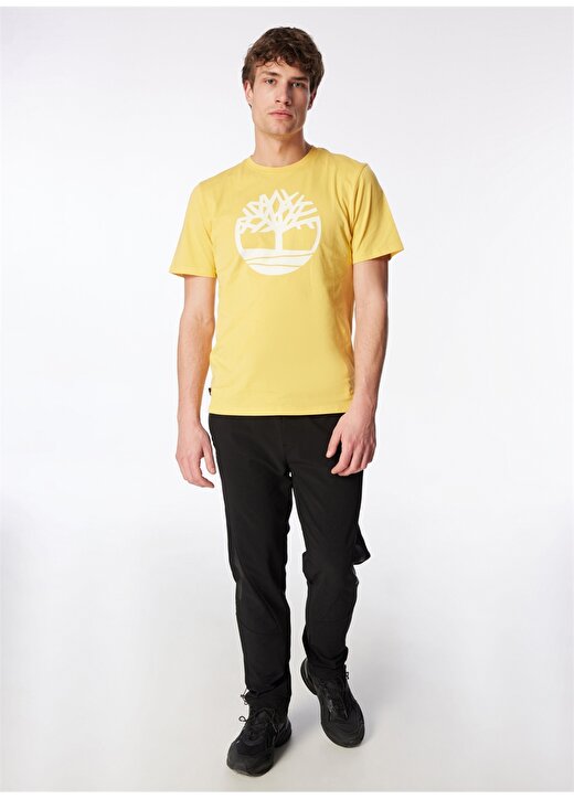 Timberland Sarı Erkek Bisiklet Yaka Baskılı T-Shirt TB0A2C2REG41_Short Sleeve Tee 2