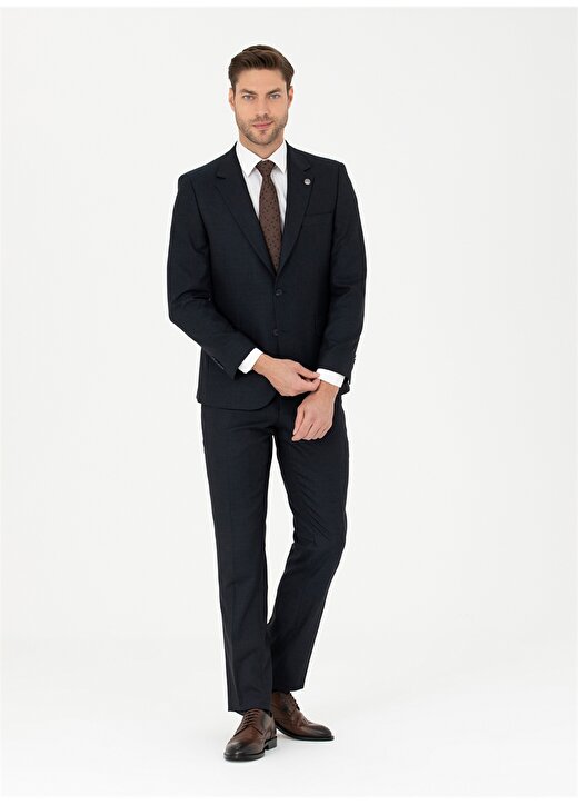 Pierre Cardin Normal Bel Slim Fit Lacivert Erkek Takım Elbise E19371/ST 4