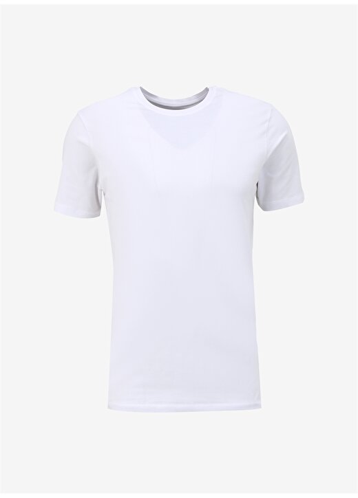 Pierre Cardin Bisiklet Yaka Düz Beyaz Erkek T-Shirt BIVIO 1
