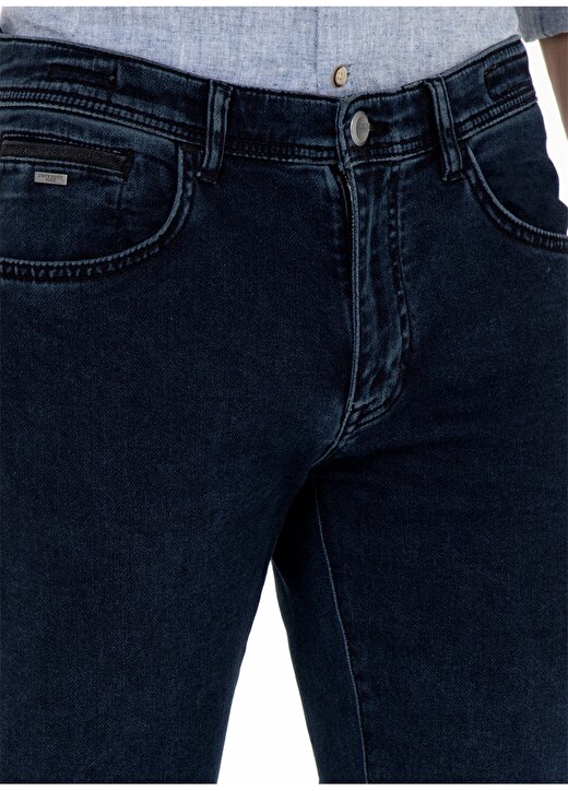 Pierre Cardin Normal Bel Normal Paça Straight Lacivert Erkek Denim Pantolon MAGUDE 4