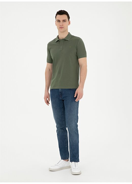 Pierre Cardin Düz Haki Erkek Polo T-Shirt SUNNY 4
