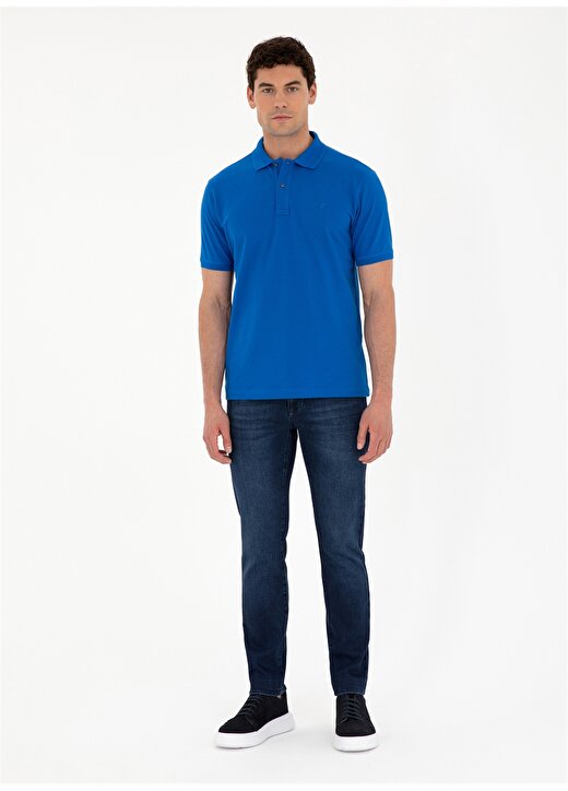 Pierre Cardin Düz Saks Erkek Polo T-Shirt SUNNY 4