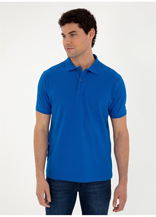 Pierre Cardin Düz Saks Erkek Polo T-Shirt SUNNY 3