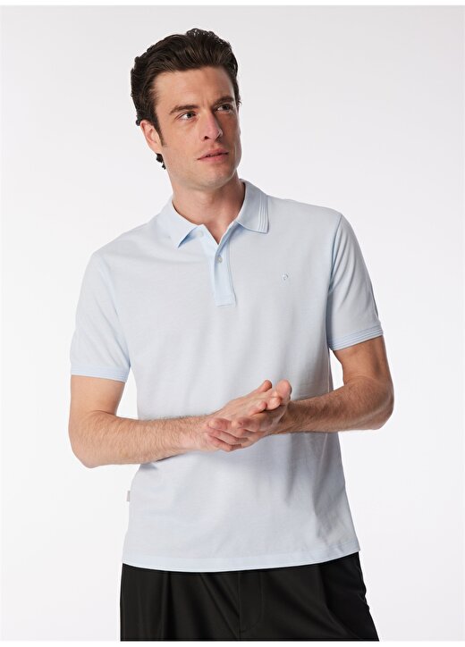 Pierre Cardin Düz Buz Mavisi Erkek Polo T-Shirt SUNNY 3