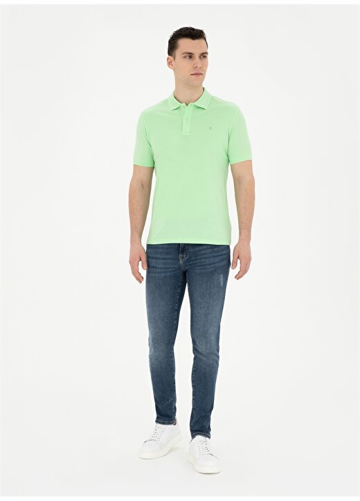 Pierre Cardin Düz Fıstık Erkek Polo T-Shirt SUNNY 4