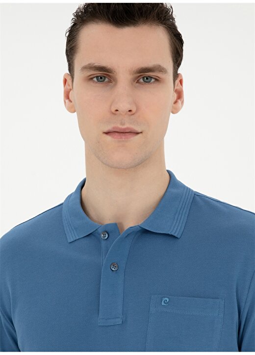 Pierre Cardin Düz Koyu Mavi Erkek Polo T-Shirt SUNNY-R 2