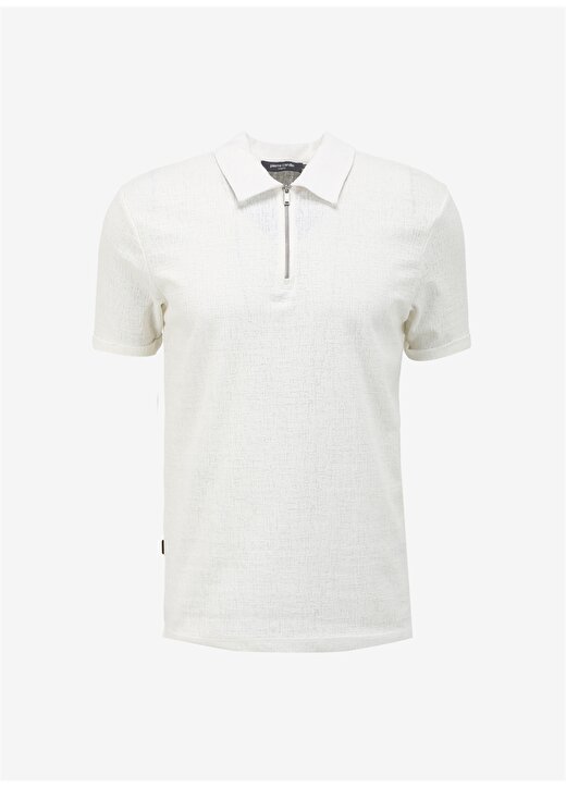 Pierre Cardin Jakarlı Ekru Erkek Polo T-Shirt TISSEL 1