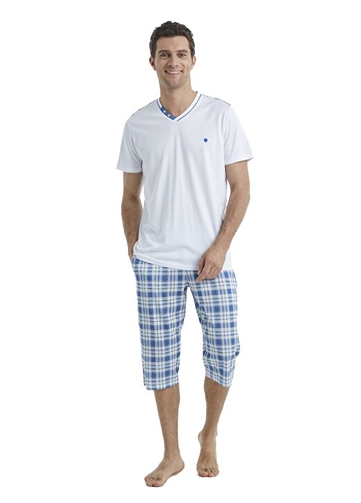Blackspade Beyaz Erkek Pijama Takımı 40520 2