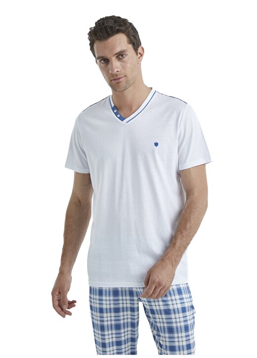 Blackspade Beyaz Erkek Pijama Takımı 40520 3