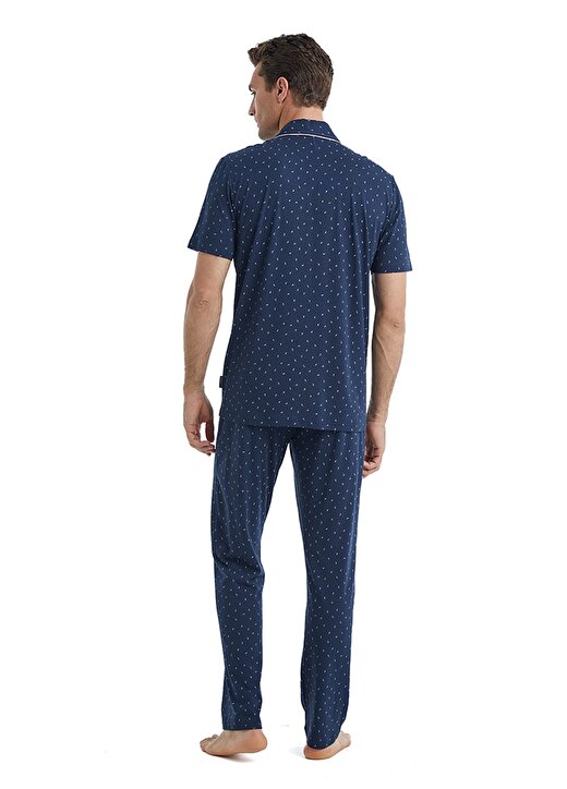 Blackspade Lacivert Melanj Erkek Pijama Takımı 40461 2