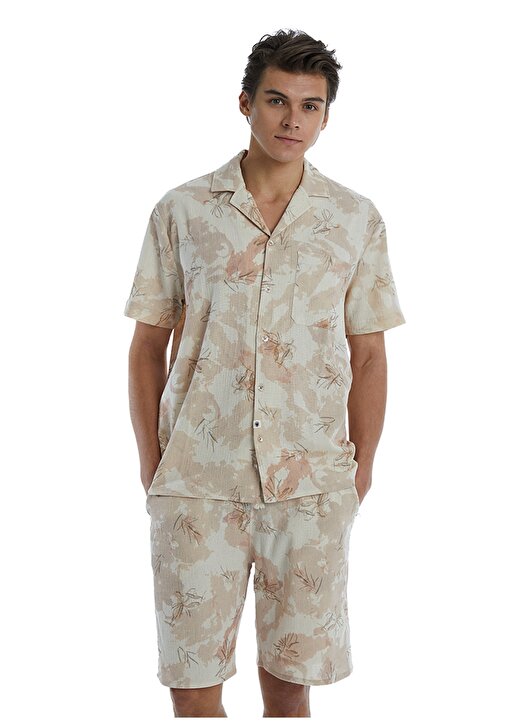 Blackspade Gömlek Yaka Baskılı Çok Renkli Erkek T-Shirt 40457 3