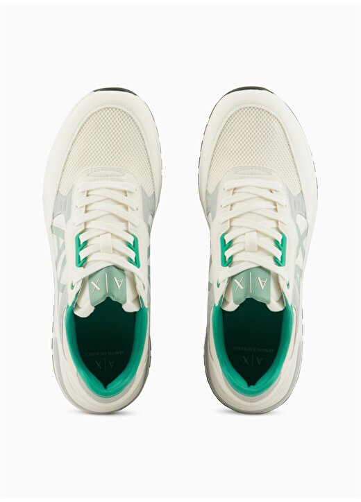 Armani Exchange Ekru - Gri - Yeşil Erkek Sneaker XUX090 2