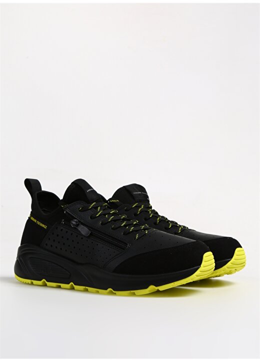 Armani Exchange Siyah - Sarı Erkek Sneaker XUX213 2
