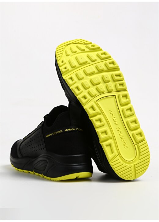 Armani Exchange Siyah - Sarı Erkek Sneaker XUX213 4