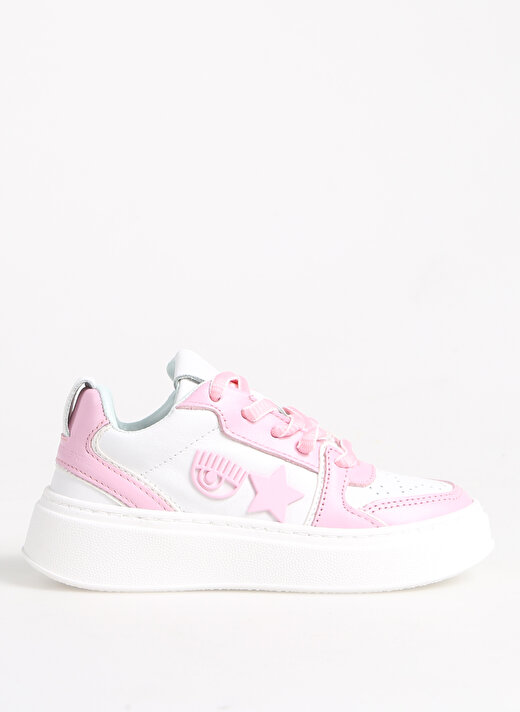 Chiara Ferragni Beyaz - Pembe Kız Çocuk Sneaker SNEAKERS SCHOOL WHITE/PINK 2