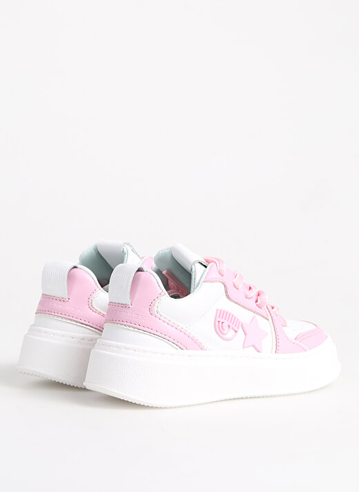 Chiara Ferragni Beyaz - Pembe Kız Çocuk Sneaker SNEAKERS SCHOOL WHITE/PINK 3