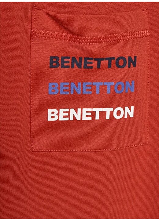 Benetton Lastikli Paça Kırmızı Erkek Çocuk Eşofman Altı 3BC1CF04P 2