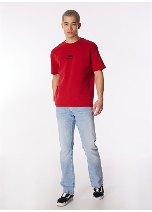 Gmg Fırenze Bisiklet Yaka Kırmızı Erkek T-Shirt GU24MSS03005 2