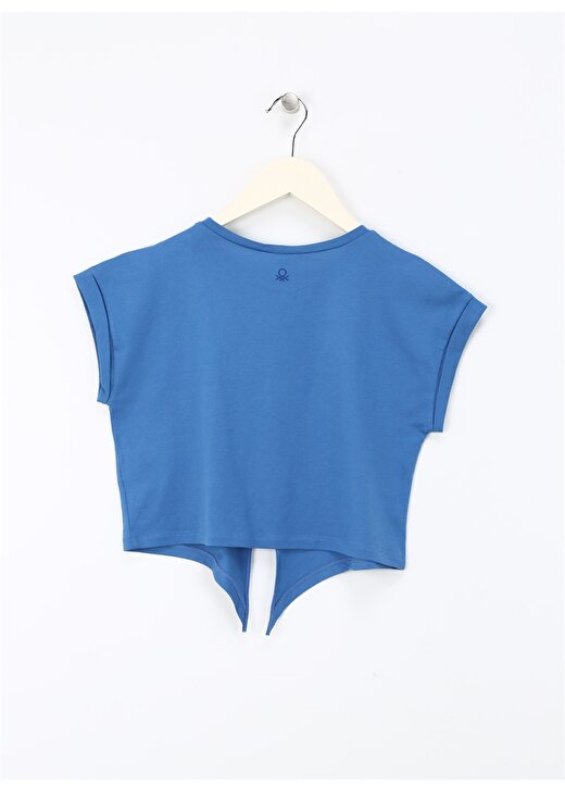 Benetton Mavi Kız Çocuk T-Shirt 3I1XC10IV 2