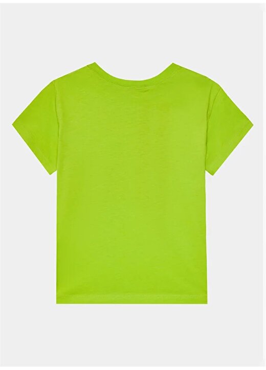 Benetton Neon Yeşil Erkek T-Shirt 3I1XC10HE 3