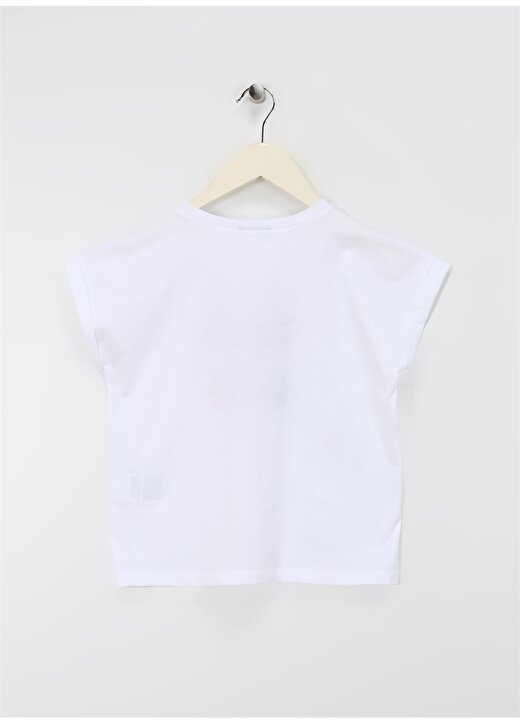 Benetton Beyaz Kız Çocuk T-Shirt 3I1XC10I6 2