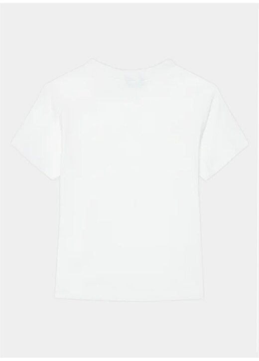 Benetton Beyaz Erkek T-Shirt 3I1XC10H3 3