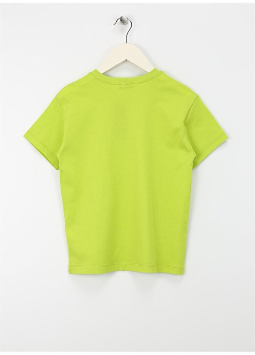 Benetton Neon Yeşil Erkek T-Shirt 3I1XC10HH 2