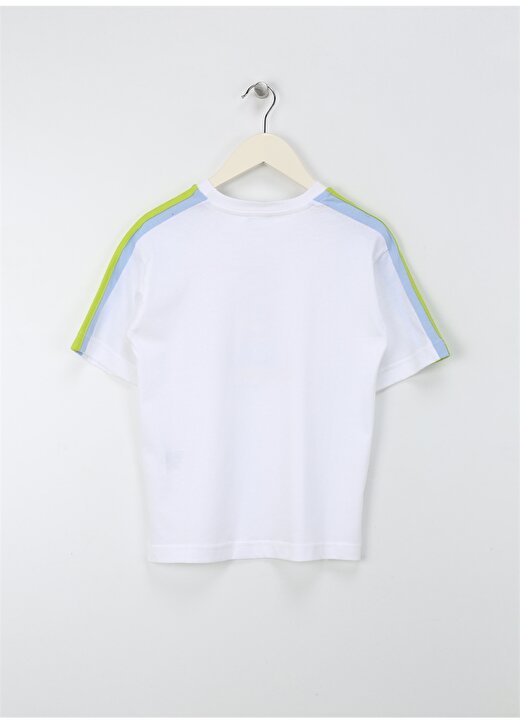 Benetton Beyaz Erkek T-Shirt 3I1XC10J0 2